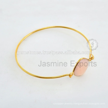 Wholesale Supplier Of Gold Sterling Silver Gemstone Bangle For Women